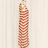 Aliviero Martini Striped Silk Dress