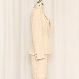 Claude Montana Beige Skirt Suit