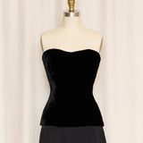 Giorgio Grati Velvet Corset Top