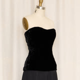 Giorgio Grati Velvet Corset Top