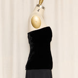 Giorgio Grati Velvet Corset Top