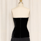 Giorgio Grati Velvet Corset Top