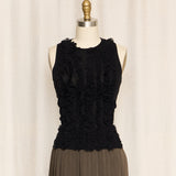 Plein Sud Jeans Ruffled Mesh Top