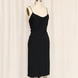 Giorgio Armani Black Scoop Neck Dress