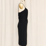 Giorgio Armani Black Scoop Neck Dress