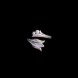 Vintage Sterling Silver Leaf Wrap Ring
