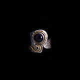 Vintage Black Stone Sterling Silver Statement Ring